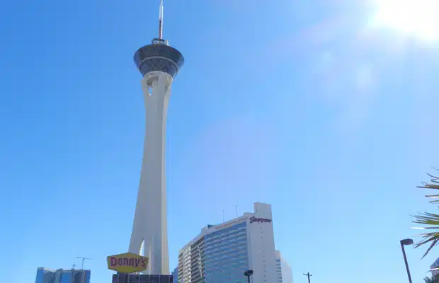 Stratosphere casino & Denny's restaurant, Las Vegas, Nevada, USA