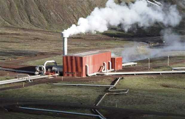 Central eléctrica geotérmica de Krafla en Reykjahlíð: 2 ...